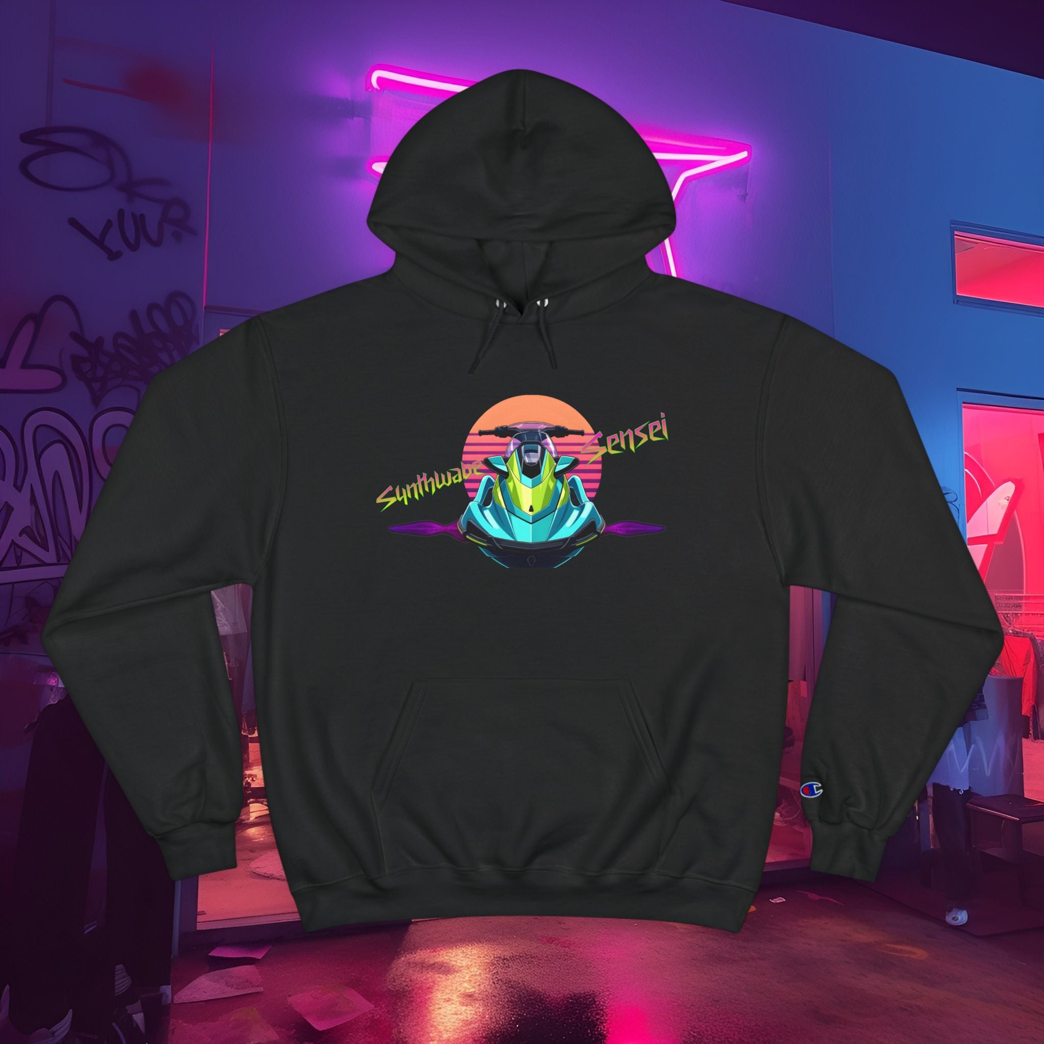 Synth Waverunner Sensei Hoodie